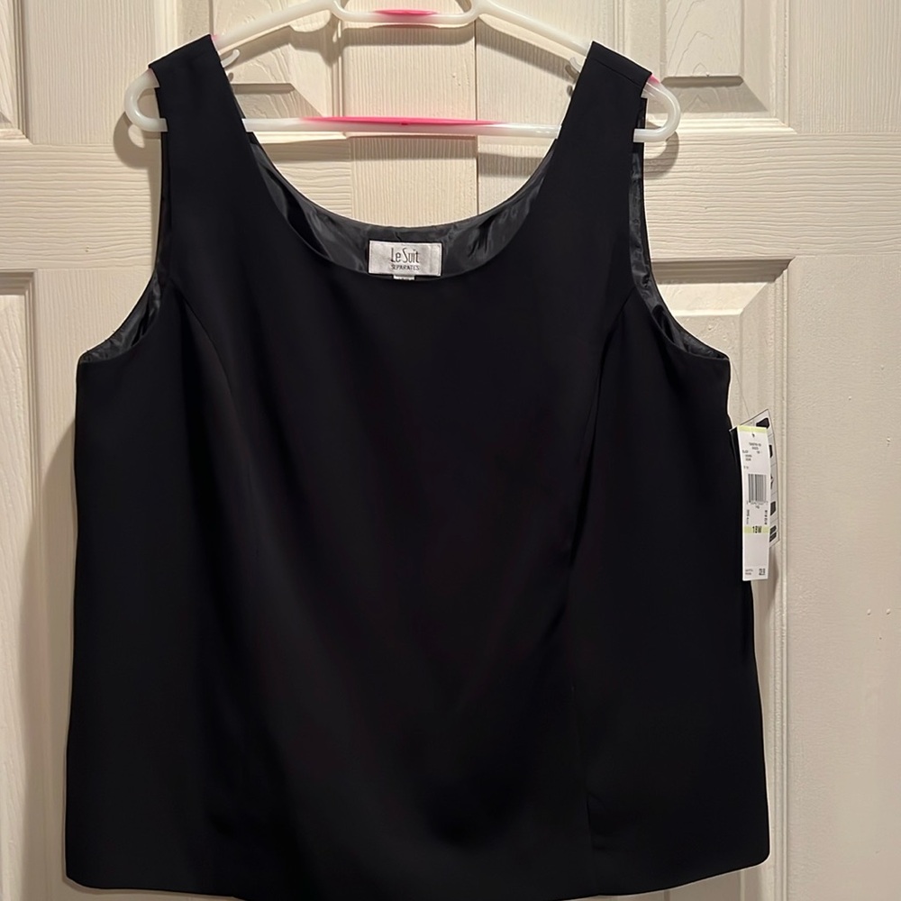 Le Suit Black Polyester Tank - XL (Size 18)